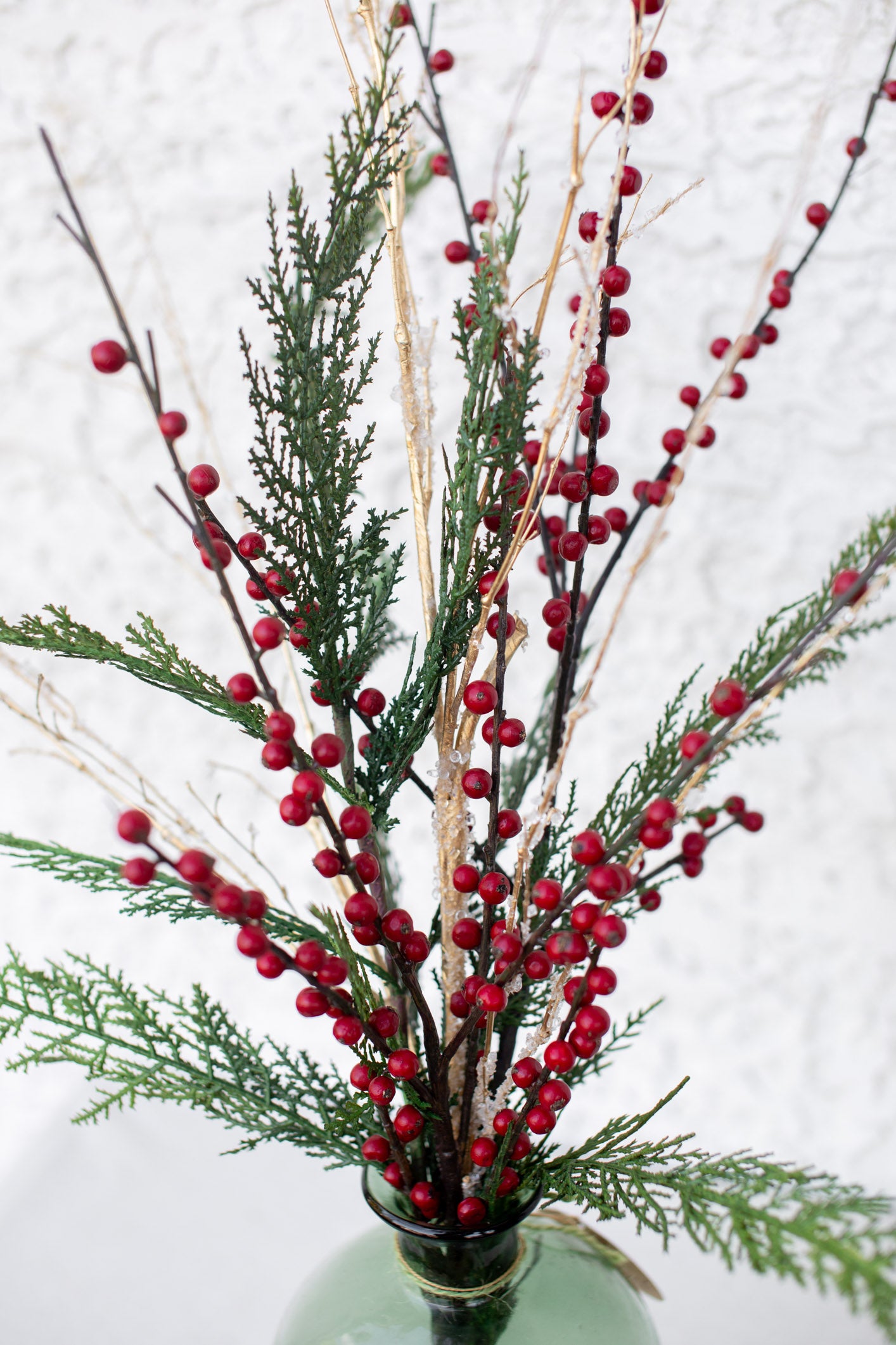 Winter Berry Narrow Vase Drop-In