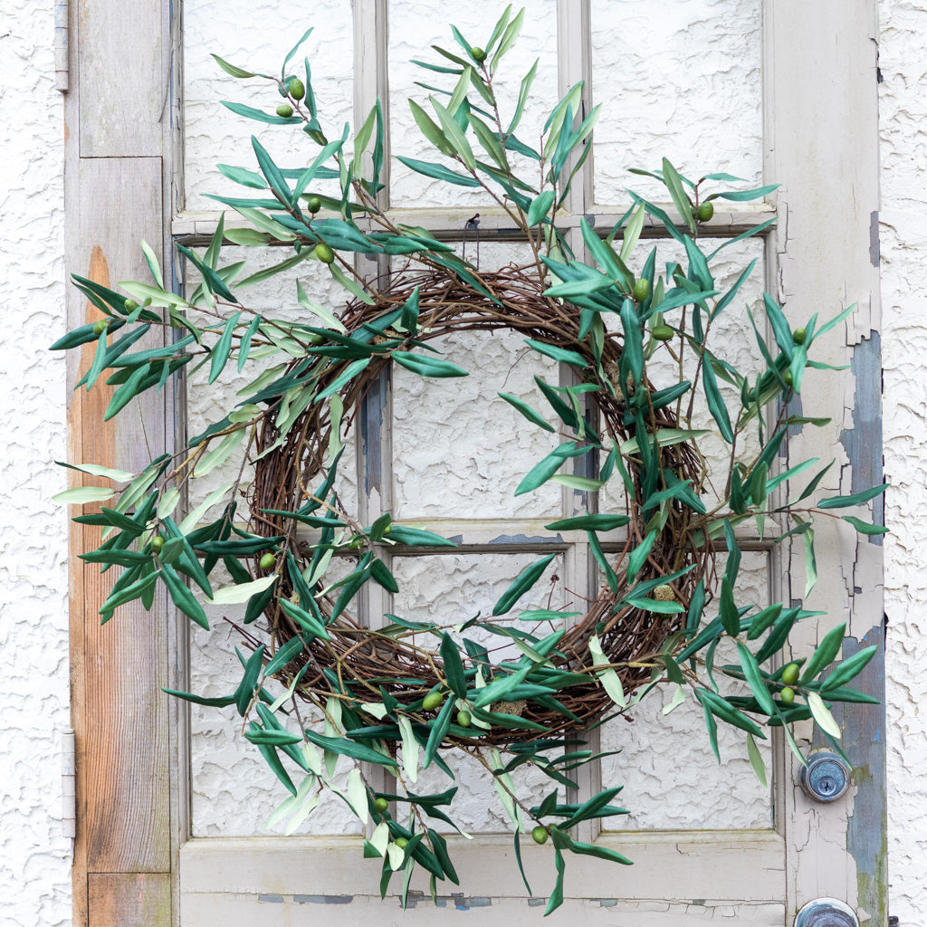 Green Olive Branch Wreath