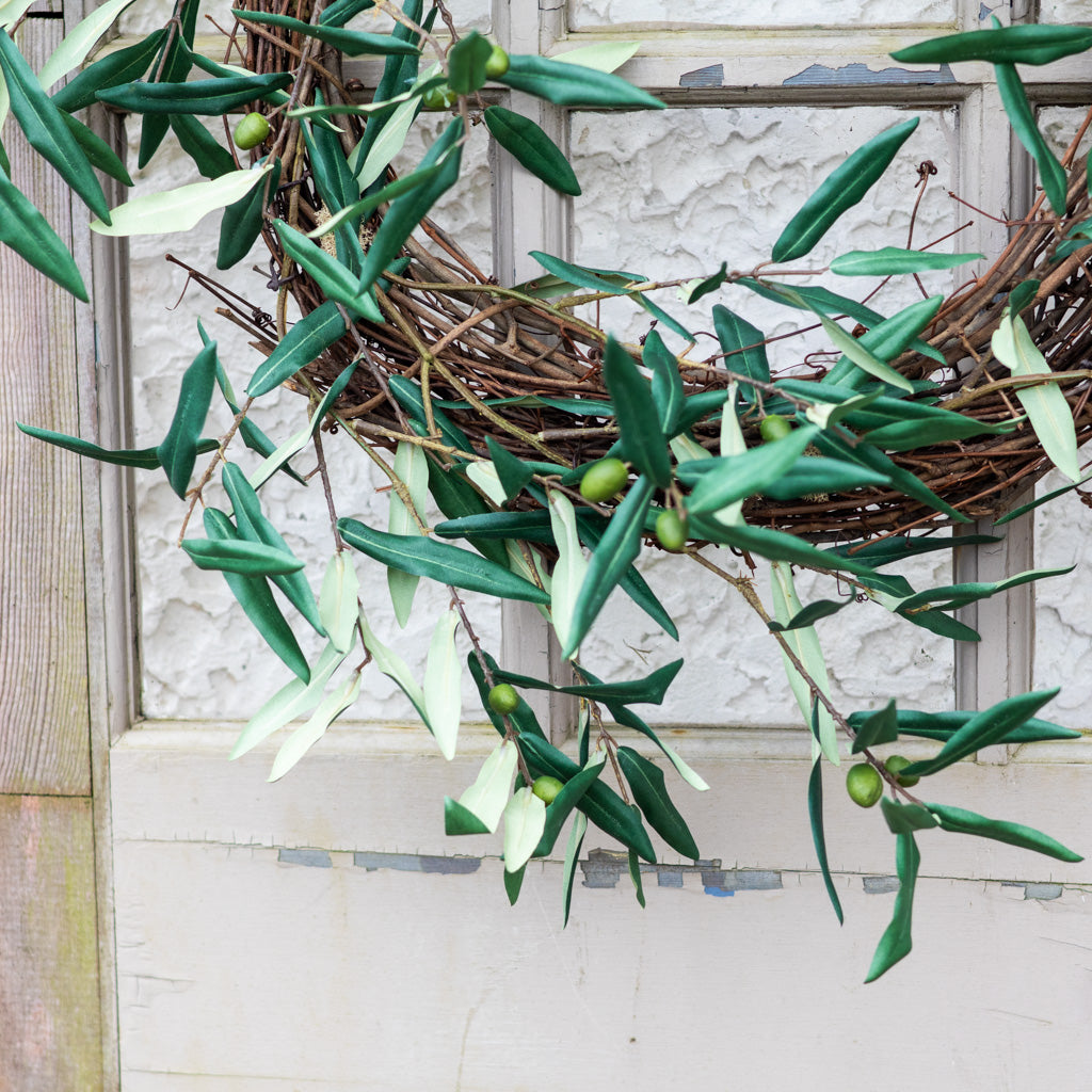 Green Olive Branch Wreath
