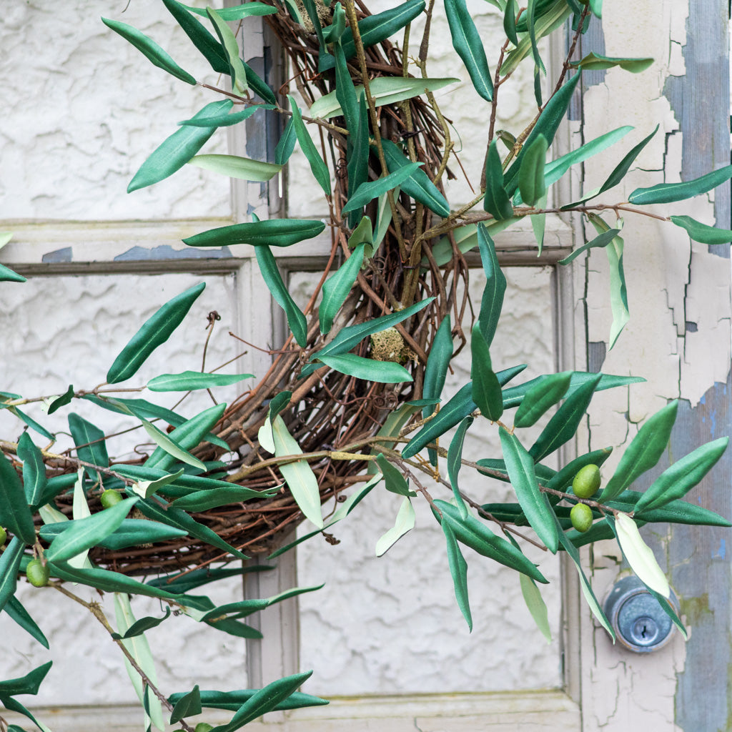 Green Olive Branch Wreath