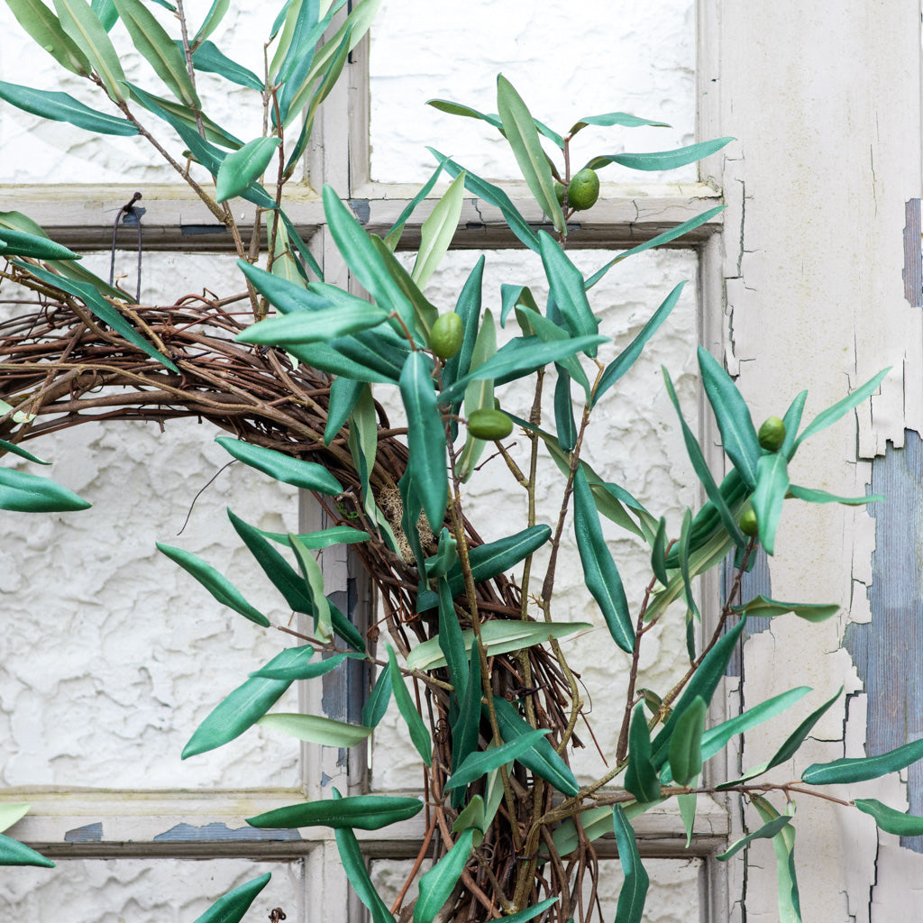 Green Olive Branch Wreath