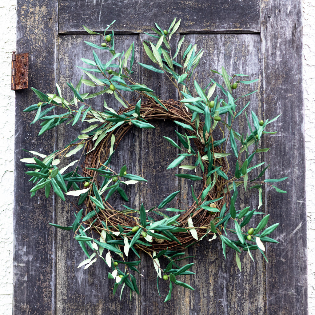Green Olive Branch Wreath