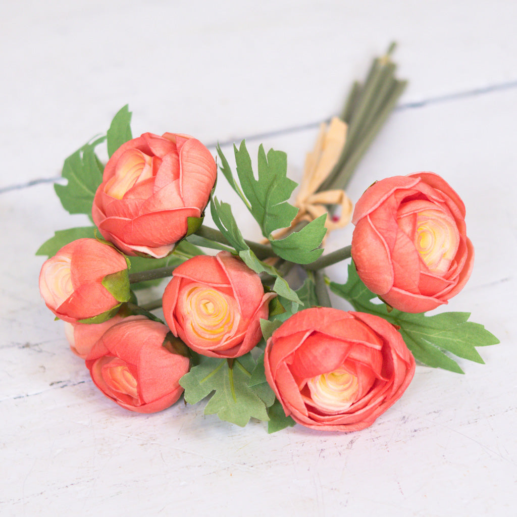 Real Touch Salmon Ranunculus Bundle