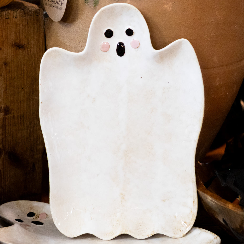 Halloween Ghost Ceramic Serving Platter