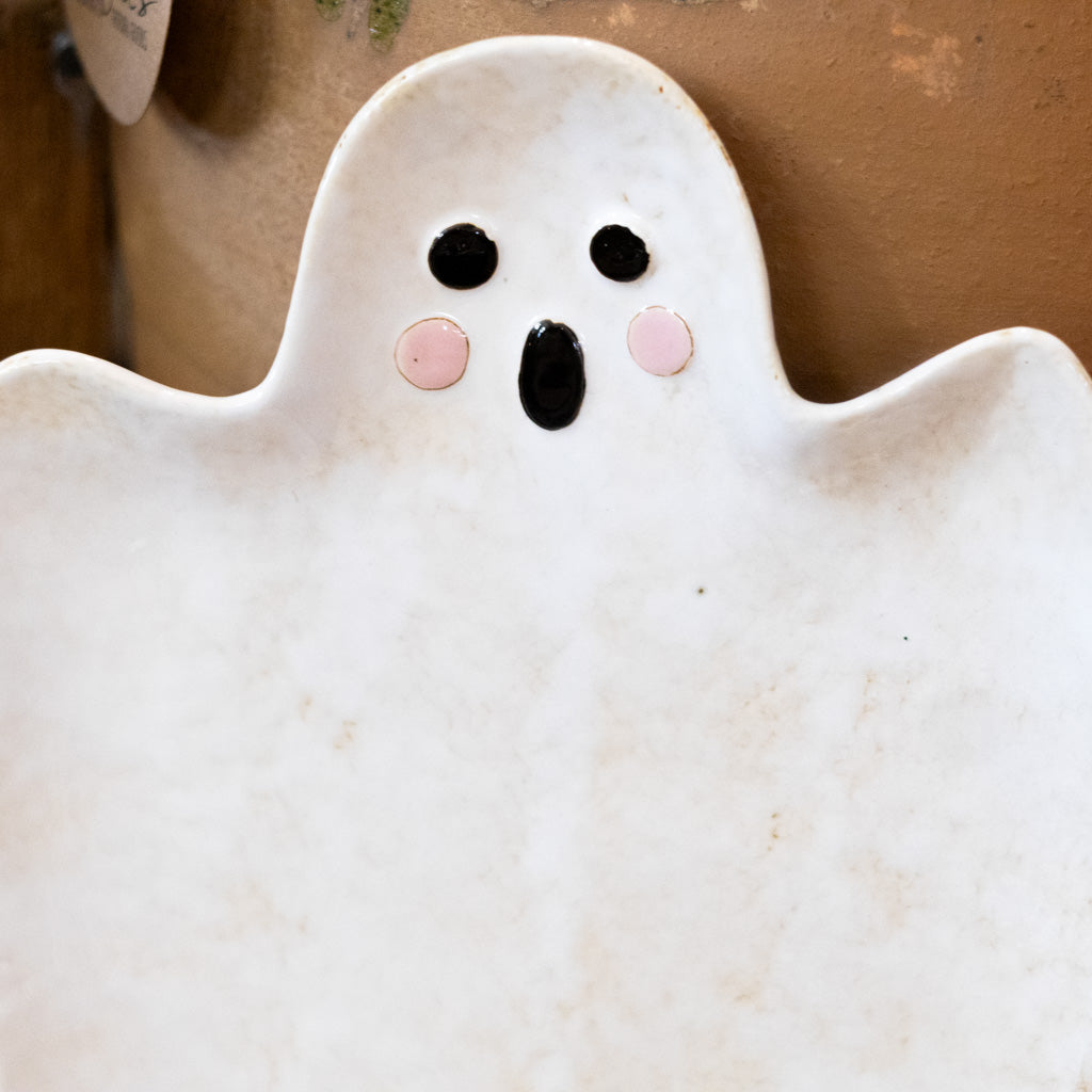 Halloween Ghost Ceramic Serving Platter