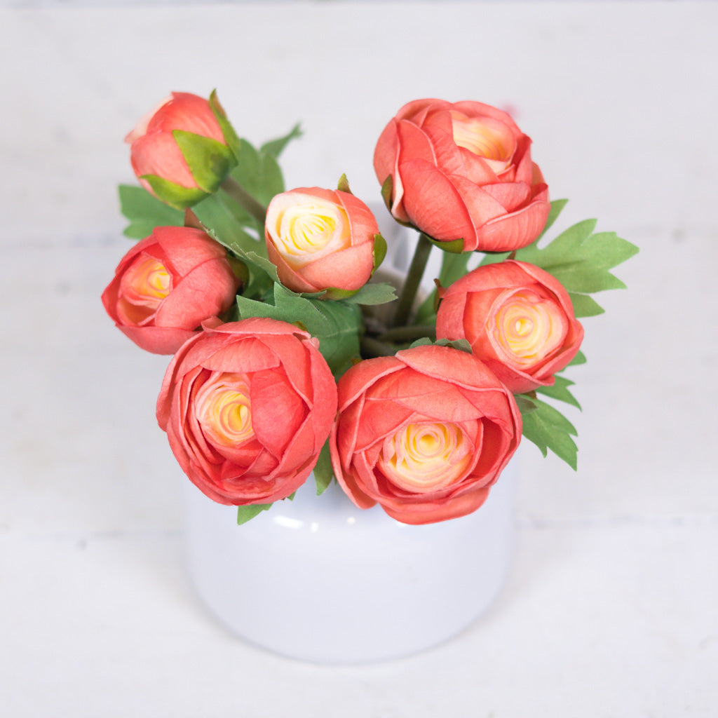 Real Touch Salmon Ranunculus Bundle