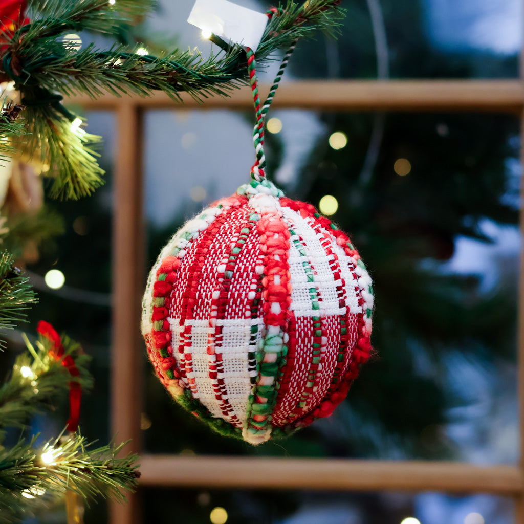 Cozy Christmas Ball Ornament