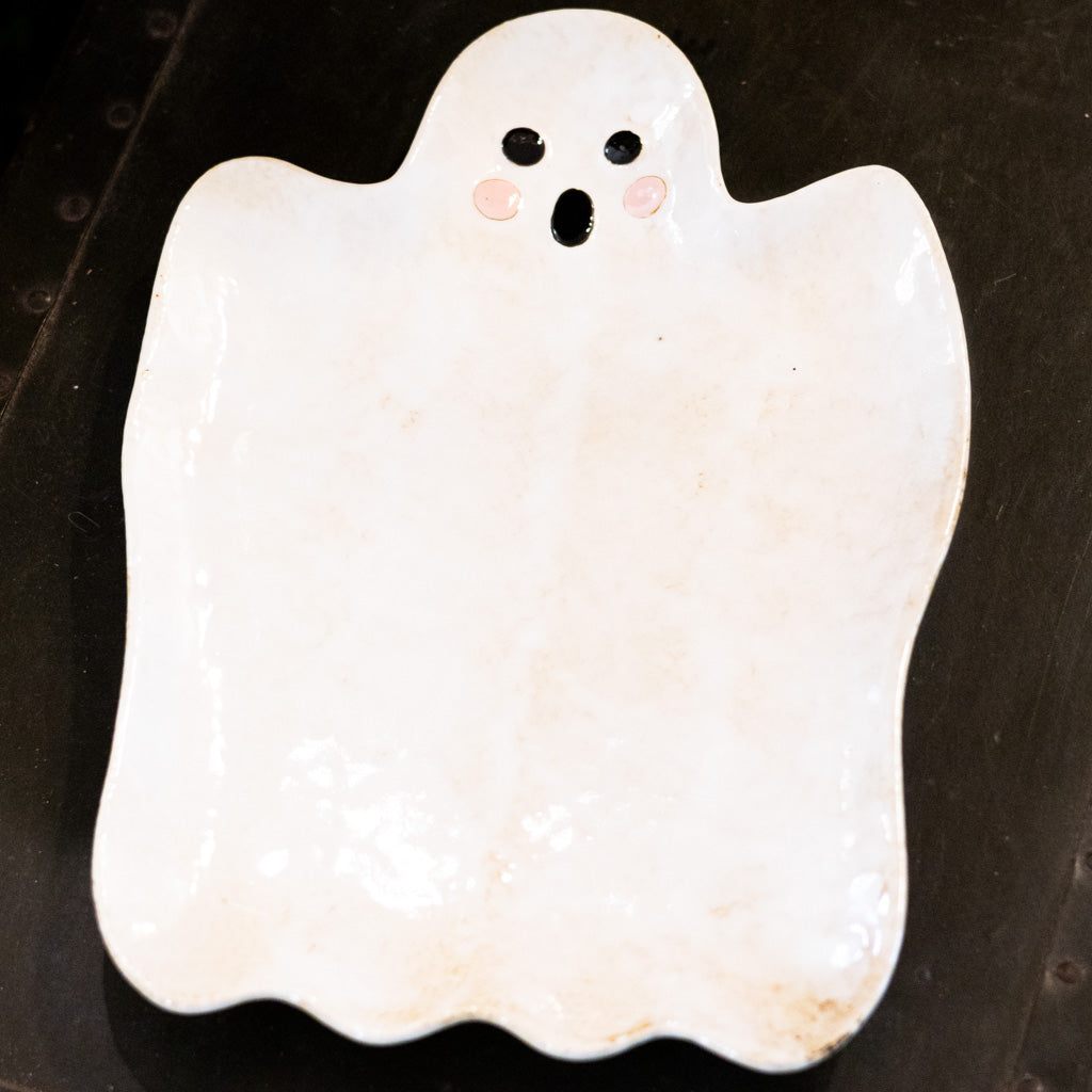 Halloween Ghost Ceramic Serving Platter