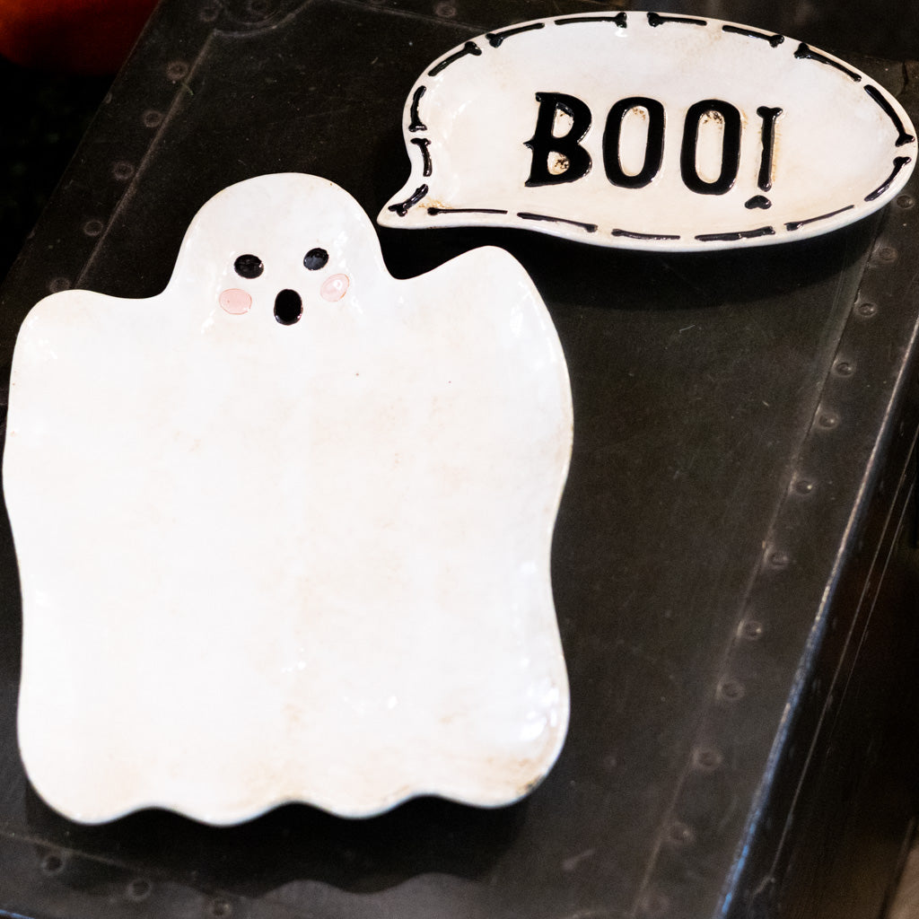 Halloween Ghost Ceramic Serving Platter