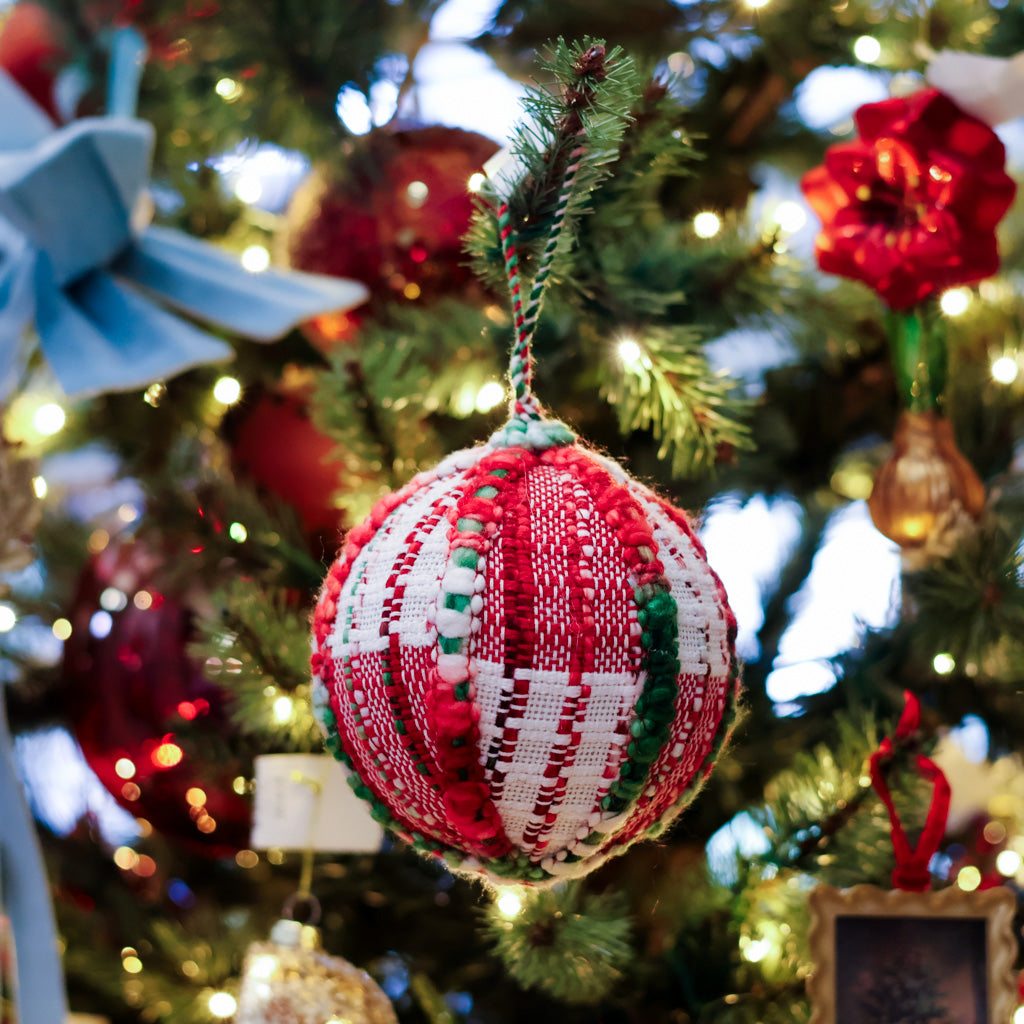 Cozy Christmas Ball Ornament