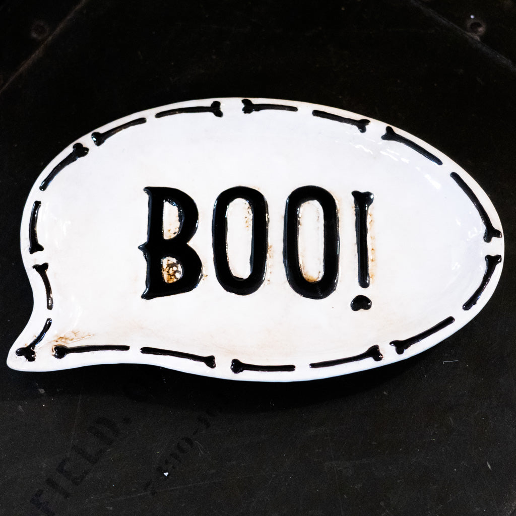 Halloween "Boo" Ceramic Serving Platter