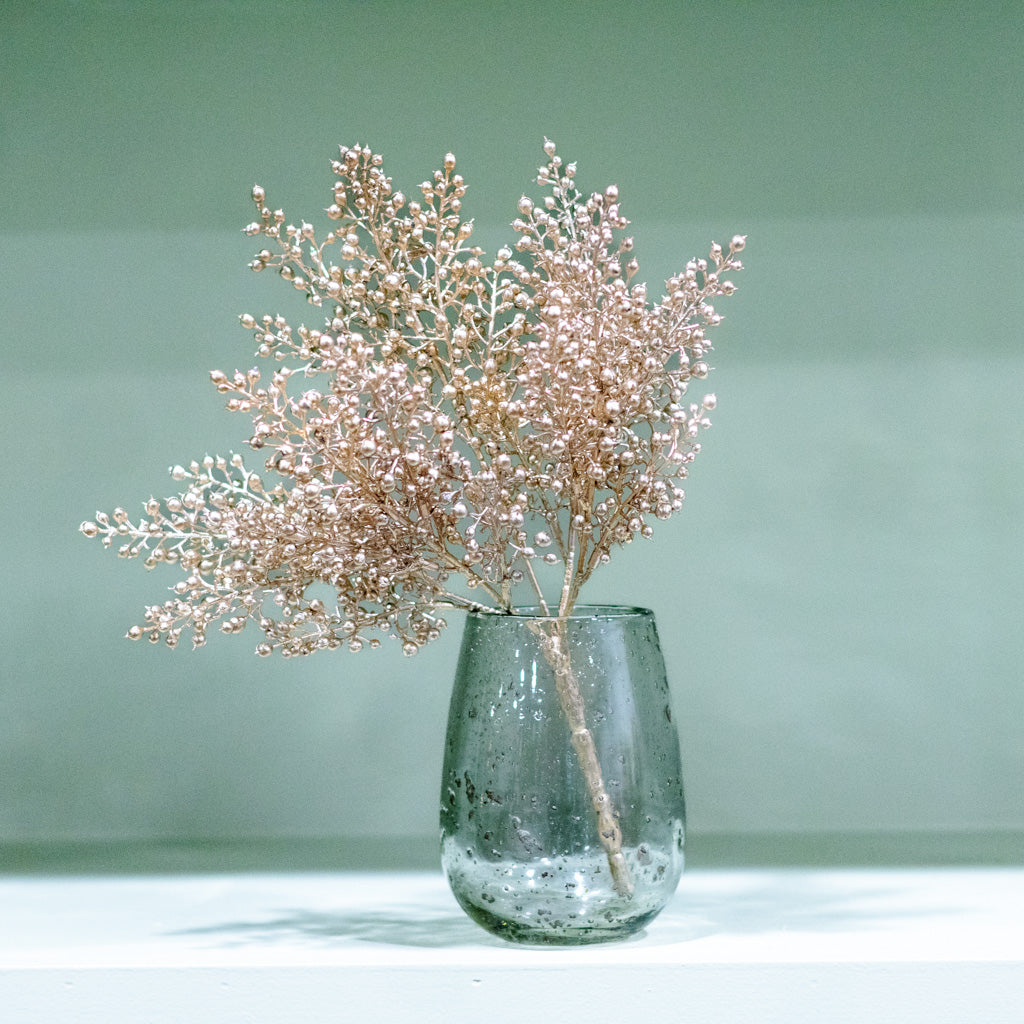 Short Gold Mini Pearl Bush Weather Resistant
