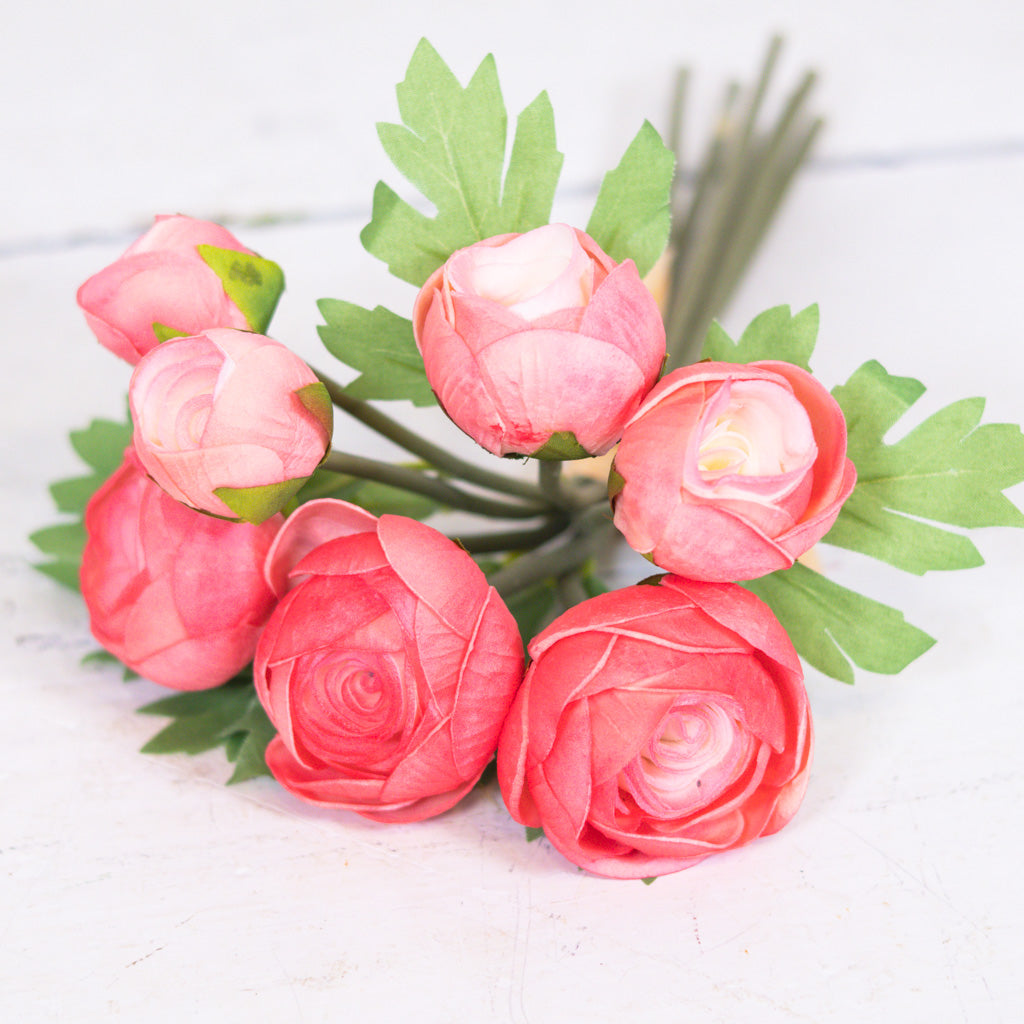 Real Touch Pink Ranunculus Bundle