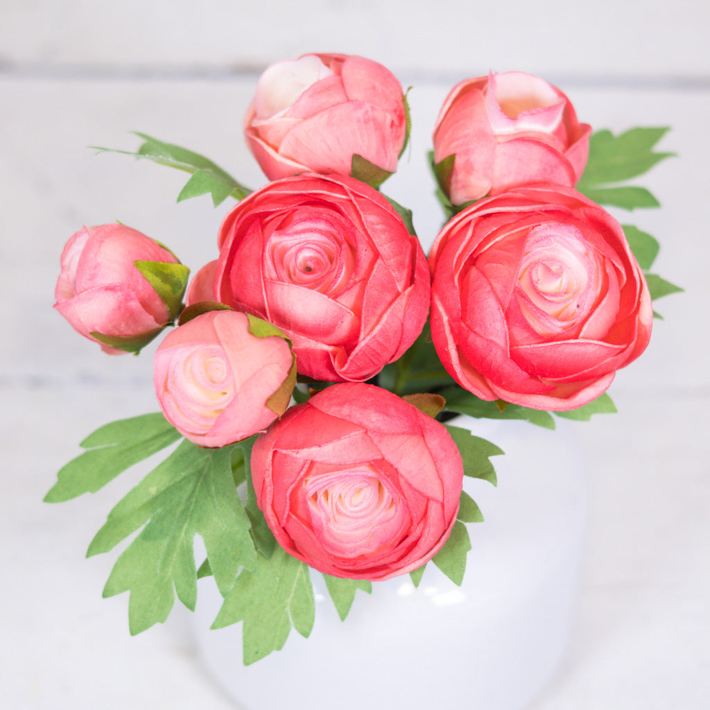 Real Touch Pink Ranunculus Bundle