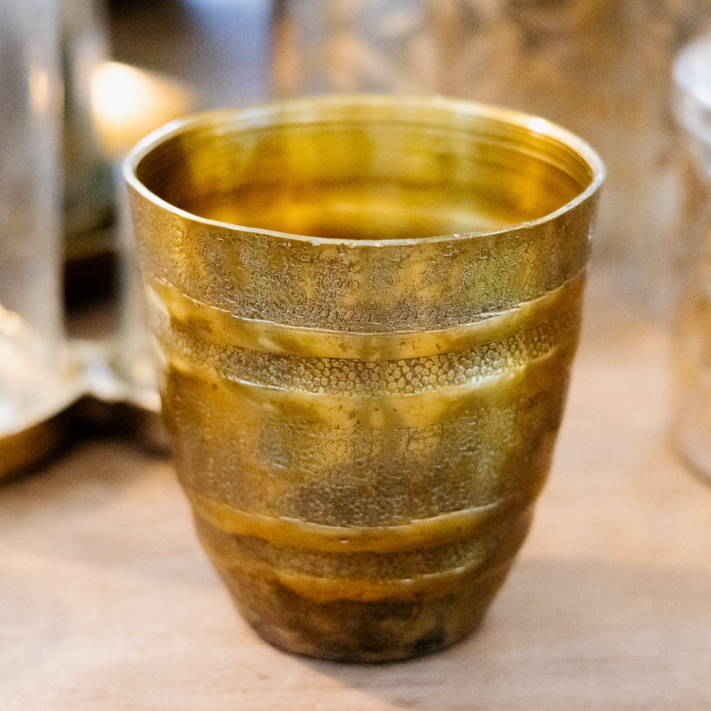 Grooved Aluminum Pot