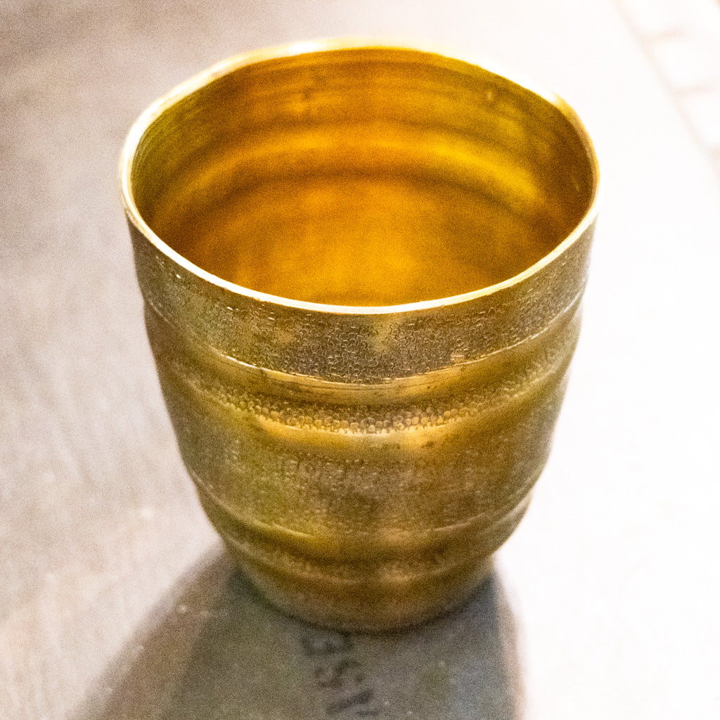 Grooved Aluminum Pot