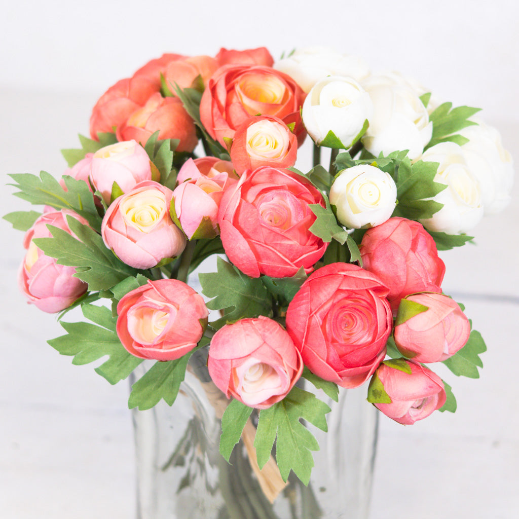 Real Touch Pink Ranunculus Bundle