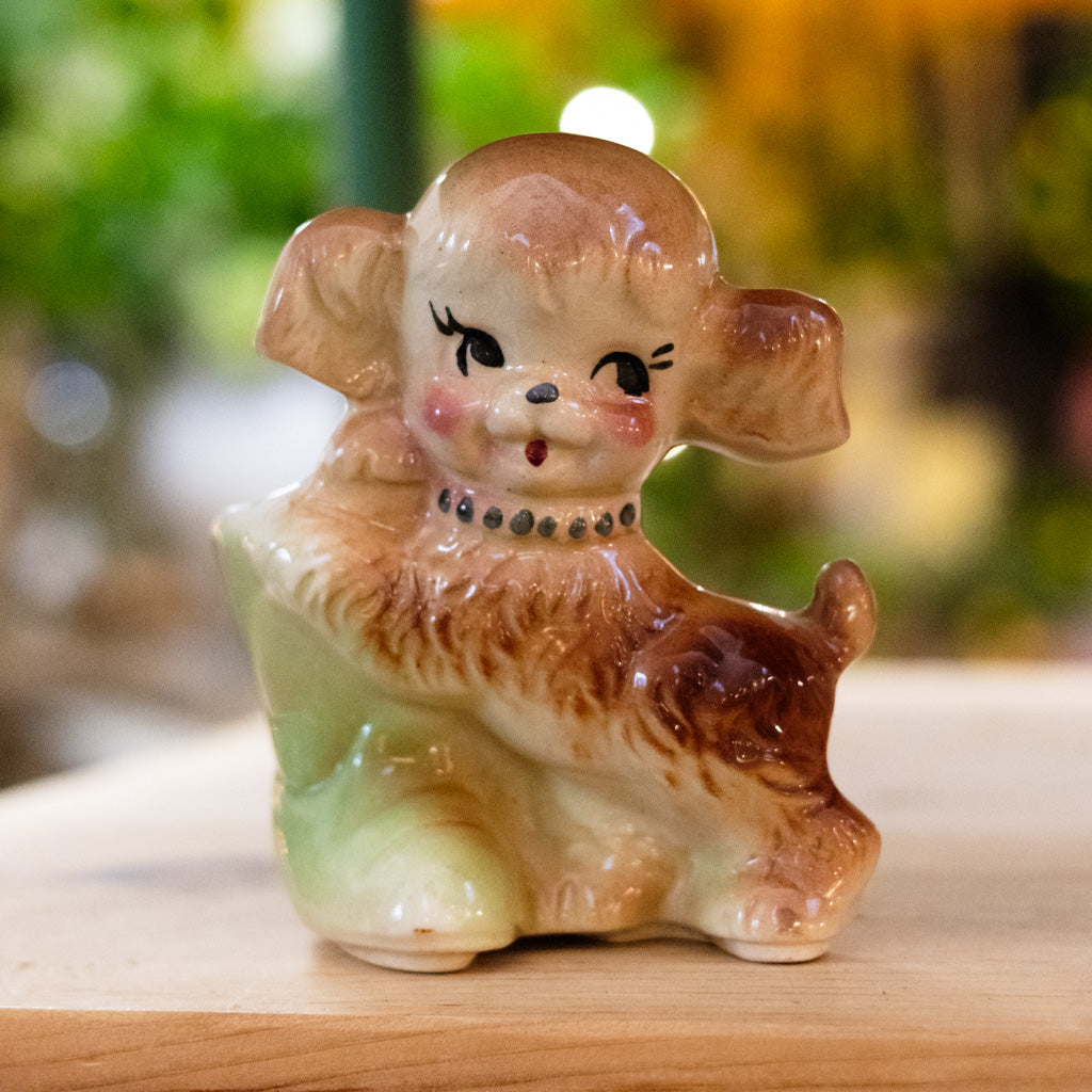 Vintage Shawnee Pottery Puppy Planter