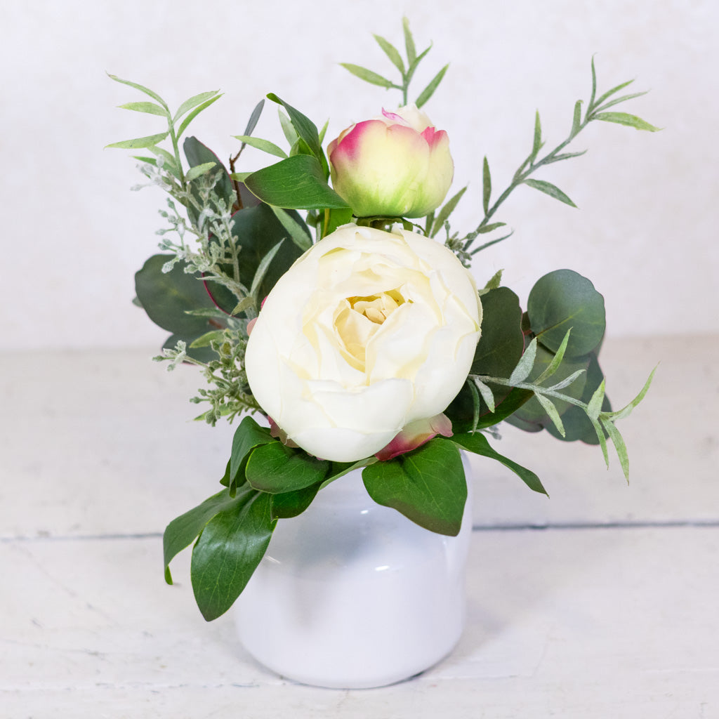 White Peony Petite Bouquet