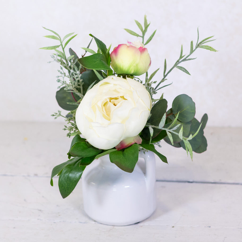 White Peony Petite Bouquet