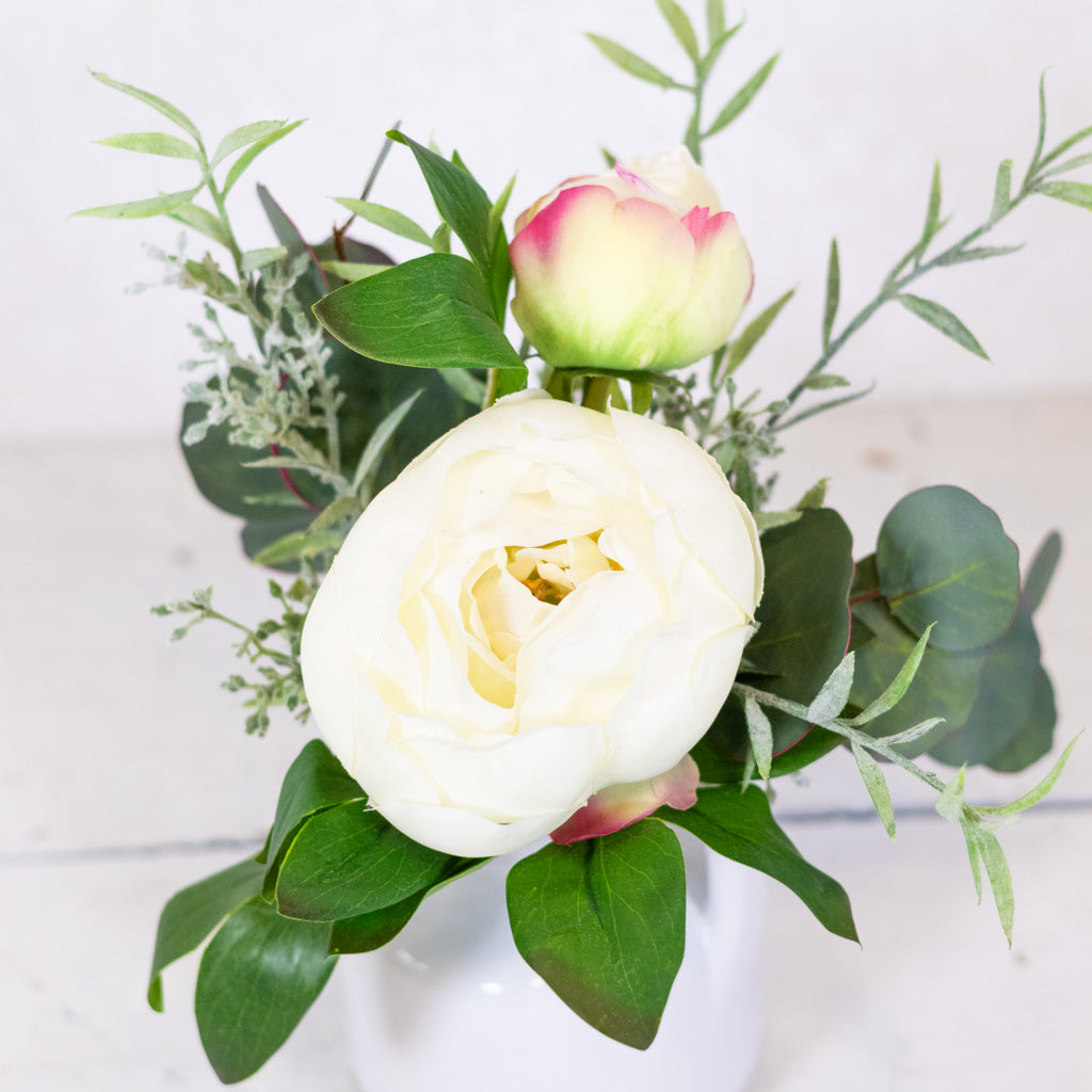 White Peony Petite Bouquet