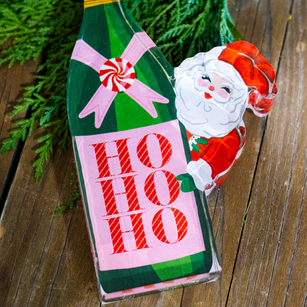 Bottled Christmas Cheer Acrylic Cut Out Block