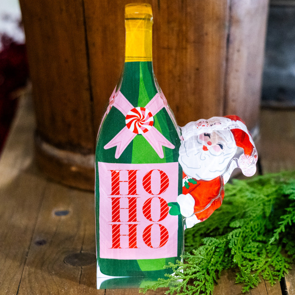 Bottled Christmas Cheer Acrylic Cut Out Block
