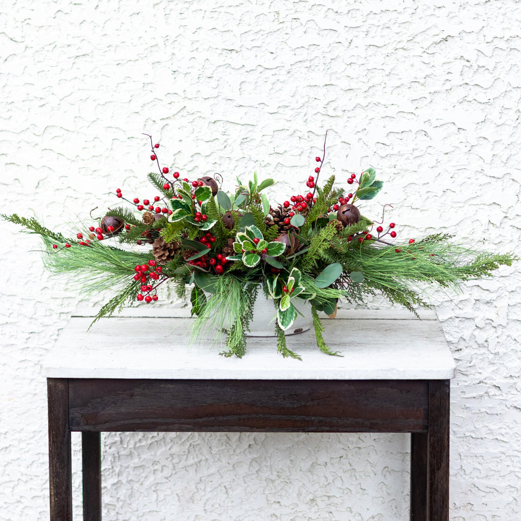 Jingle Bell Holiday Centerpiece Drop In