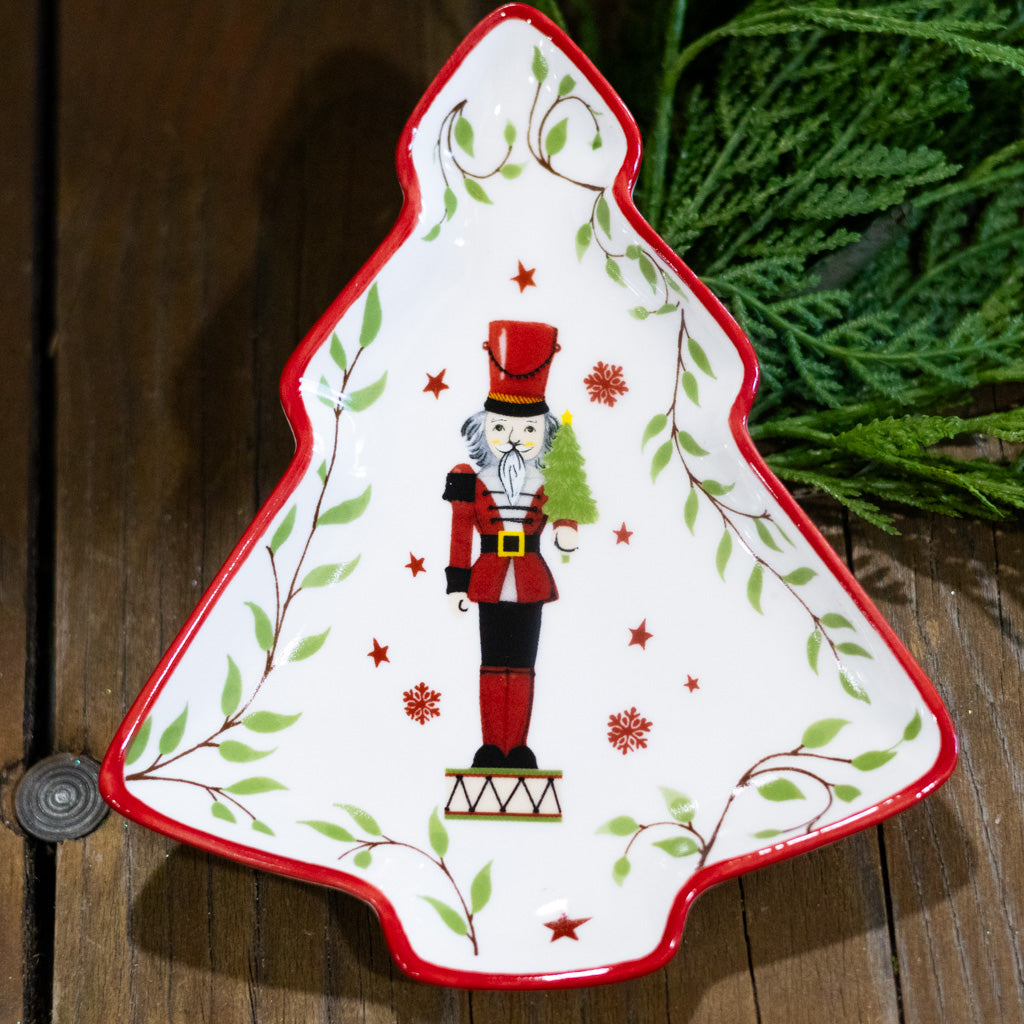 Ceramic Tidbit Dish with The Nutcracker Motif