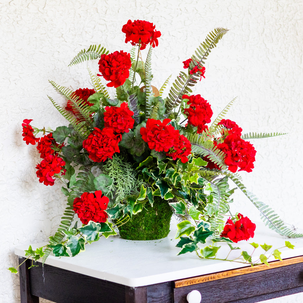 Heritage Red Geranium Drop In