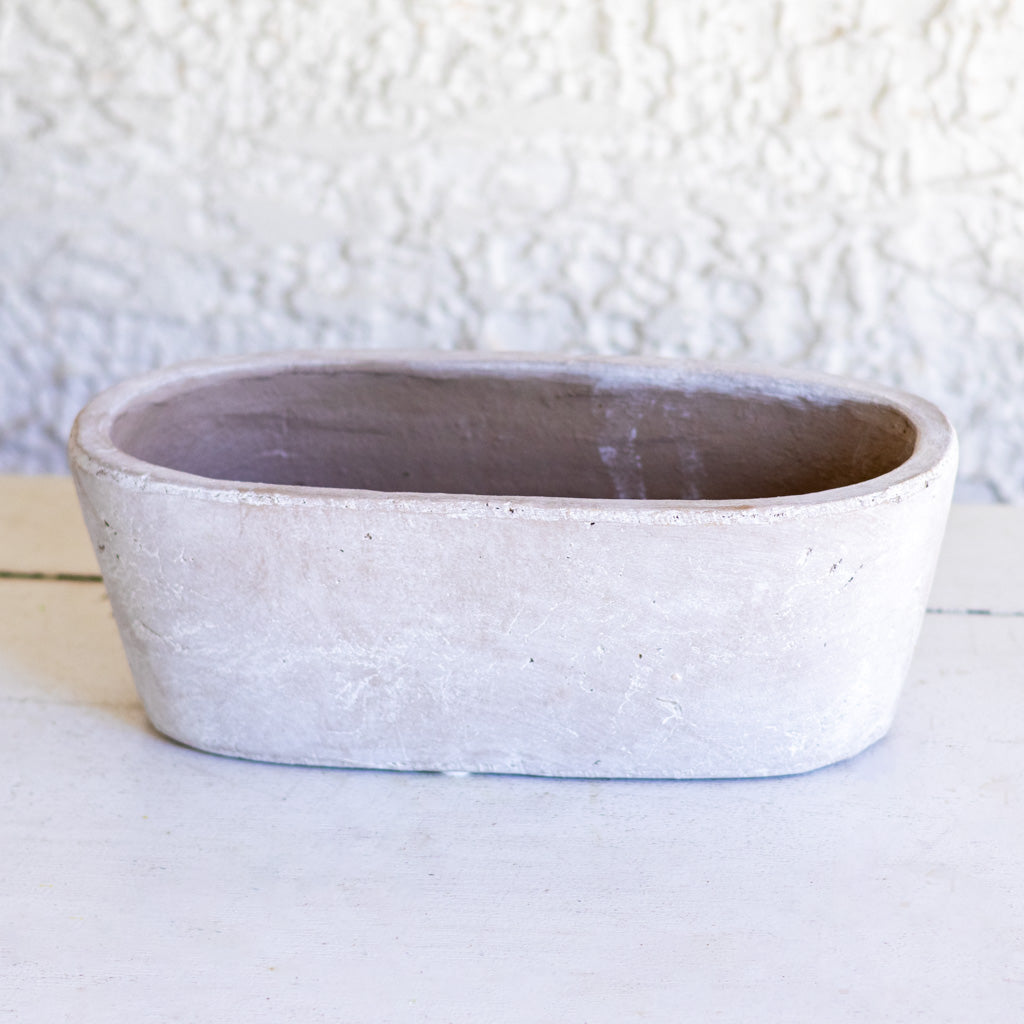 Stonewashed Deep Oval Container