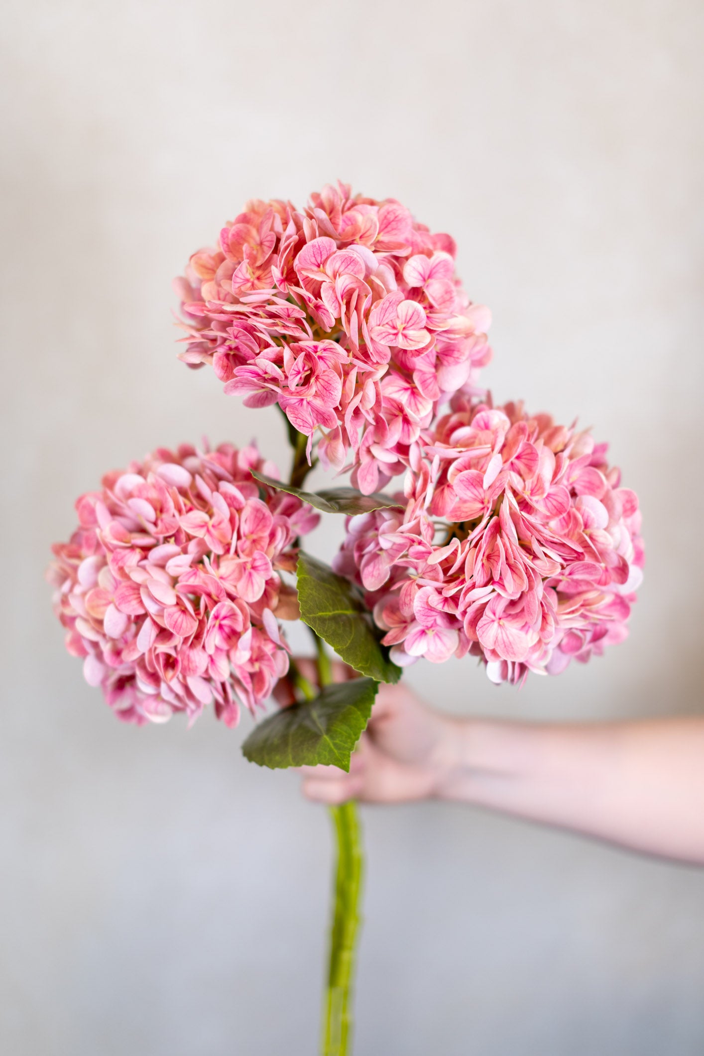 Real Touch Hot Pink Hydrangea