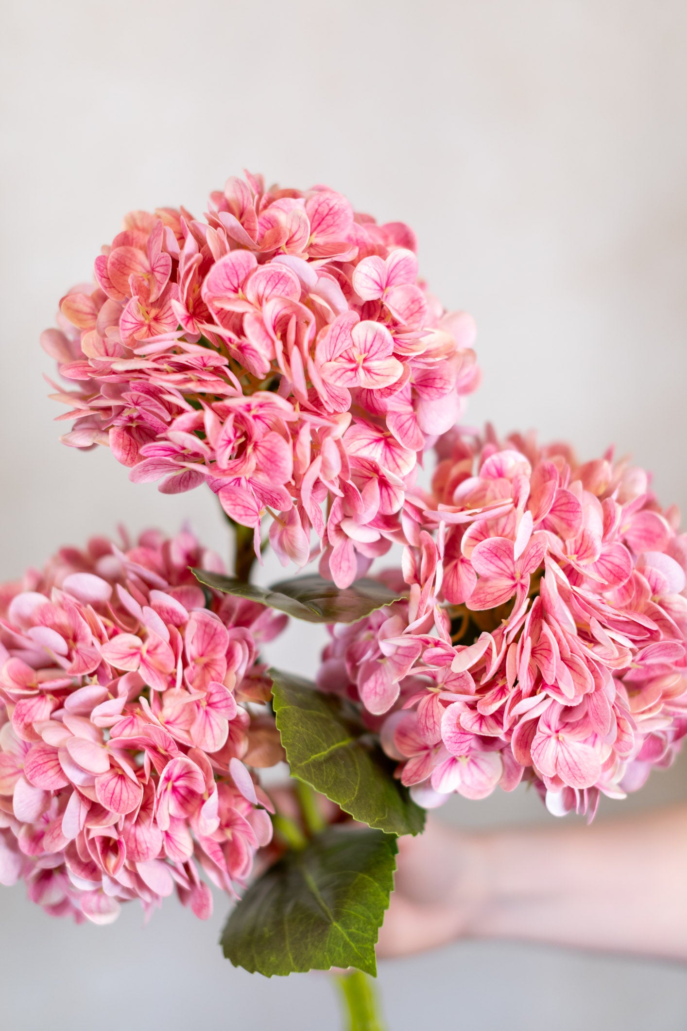 Real Touch Hot Pink Hydrangea