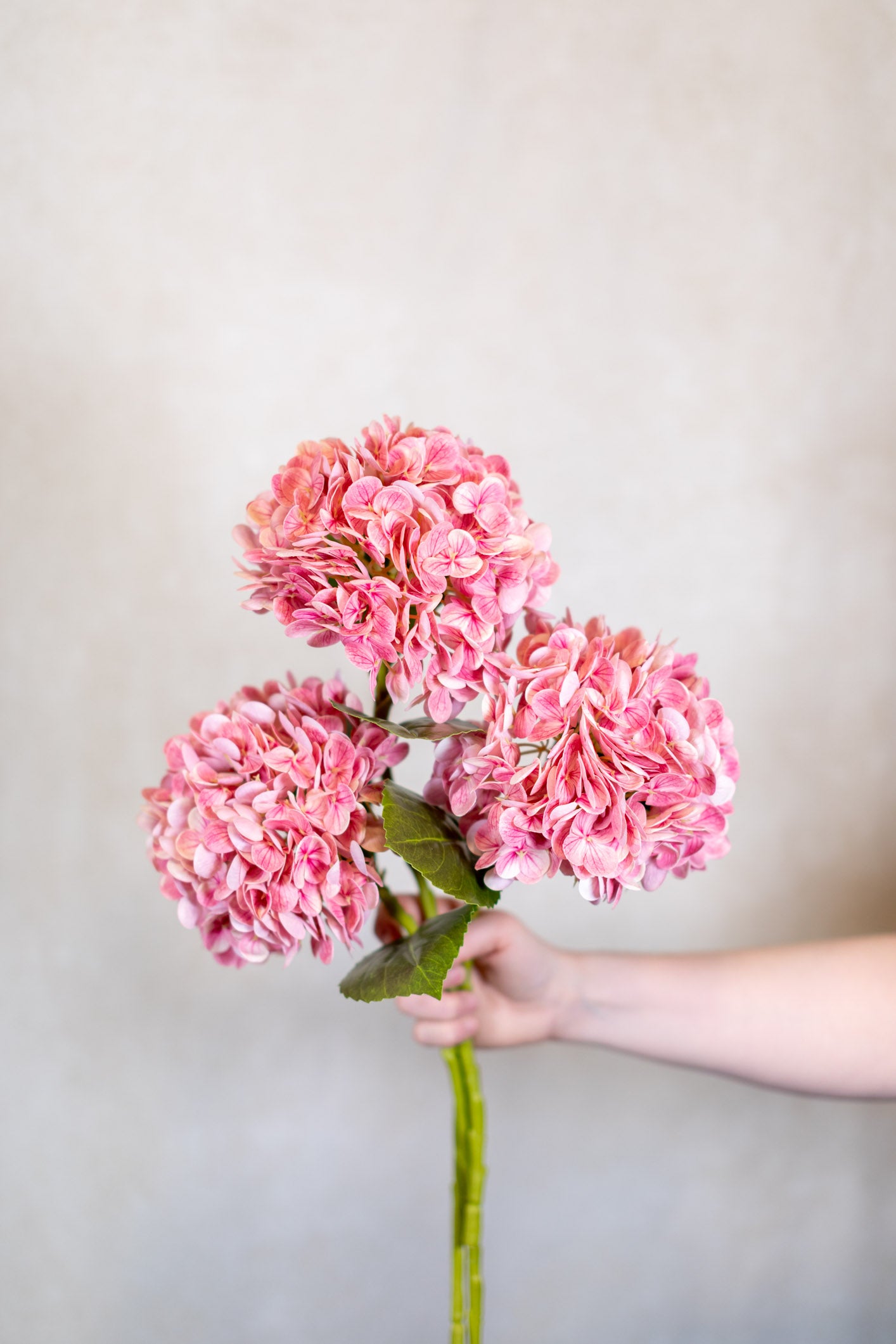 Real Touch Hot Pink Hydrangea