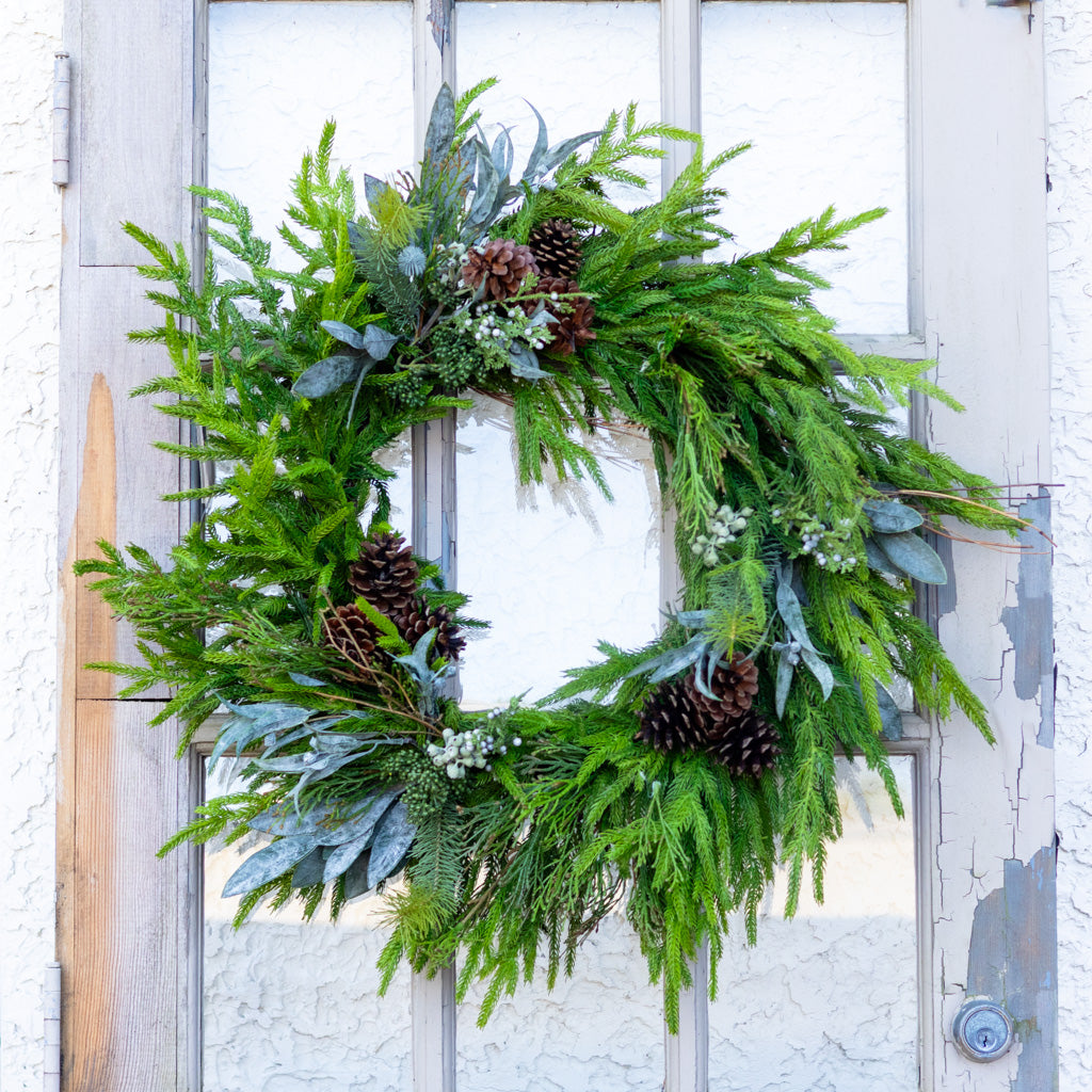 Faux Real Evergreen Wreath