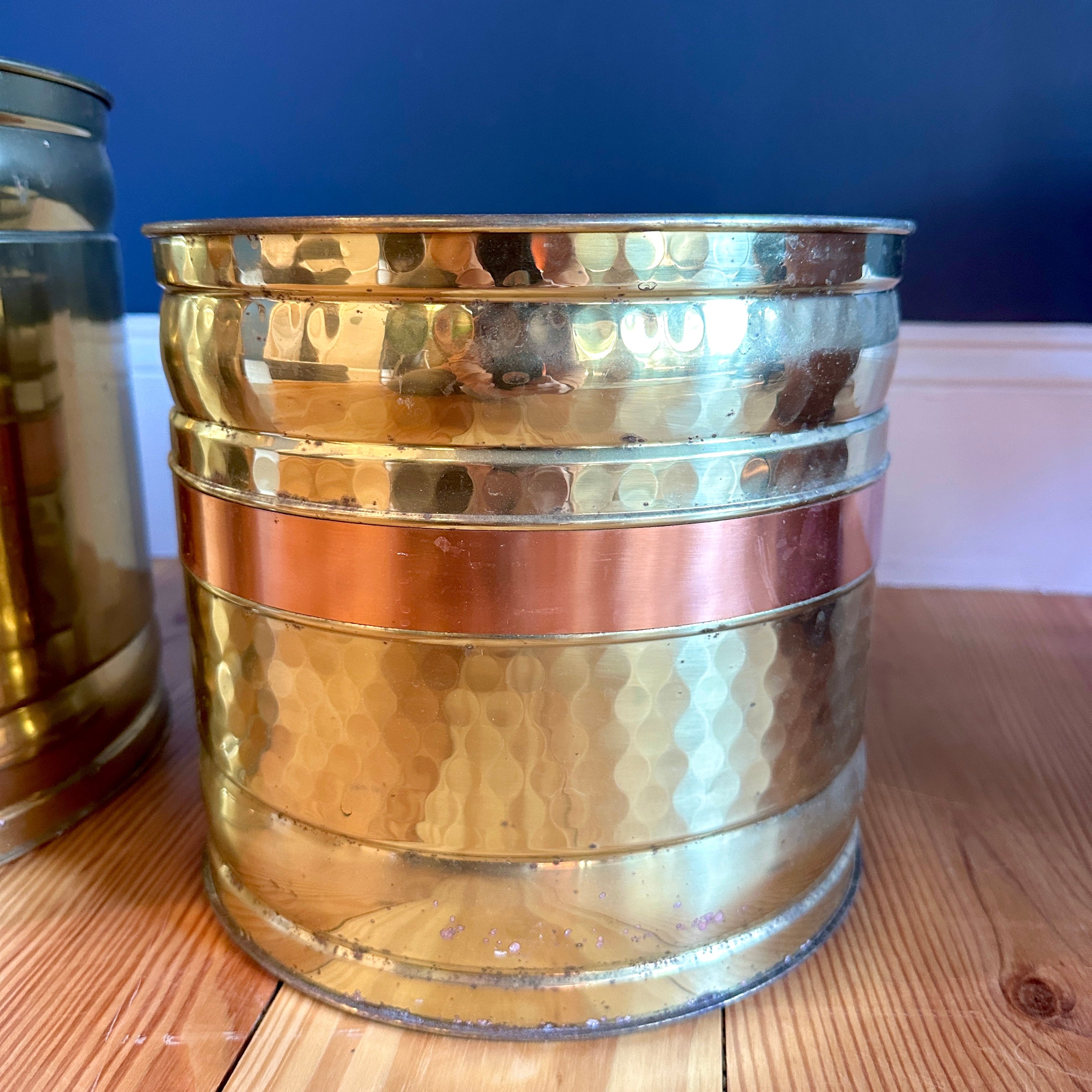 MCM Pair of Copper Pots/Planters