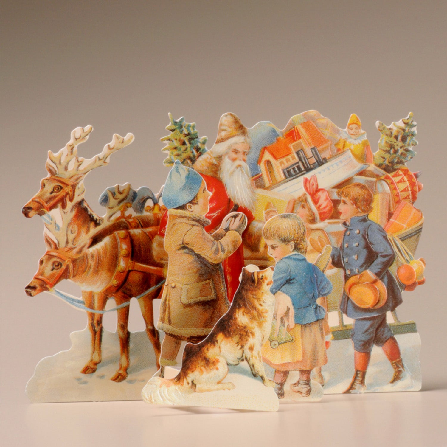 Santa and Sleigh 3D Themed Christmas Card