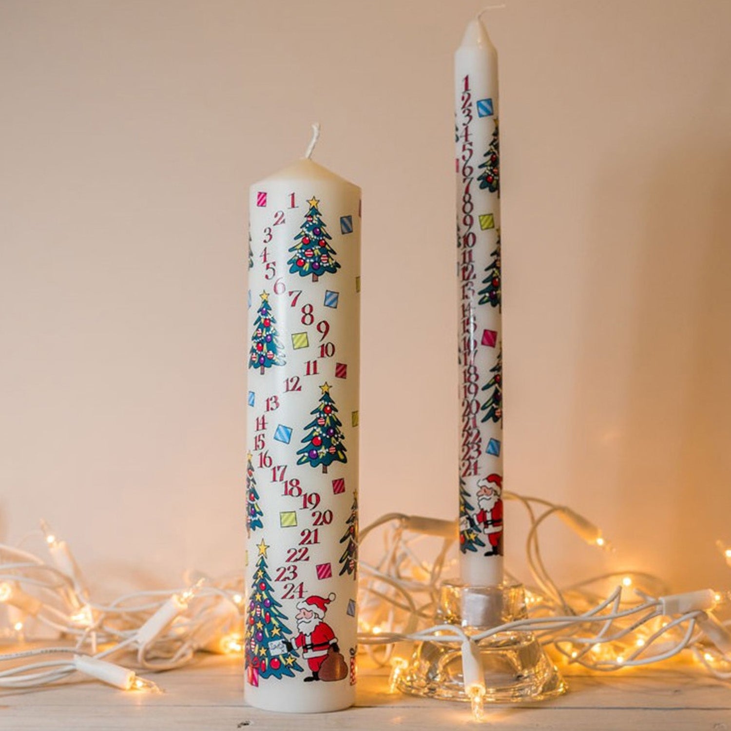 Christmas Trees Advent Dinner Candle