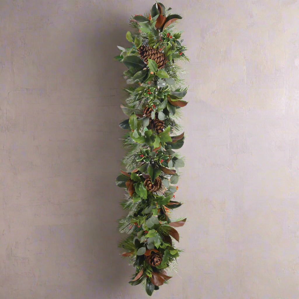 Green American Holiday Garland 5'