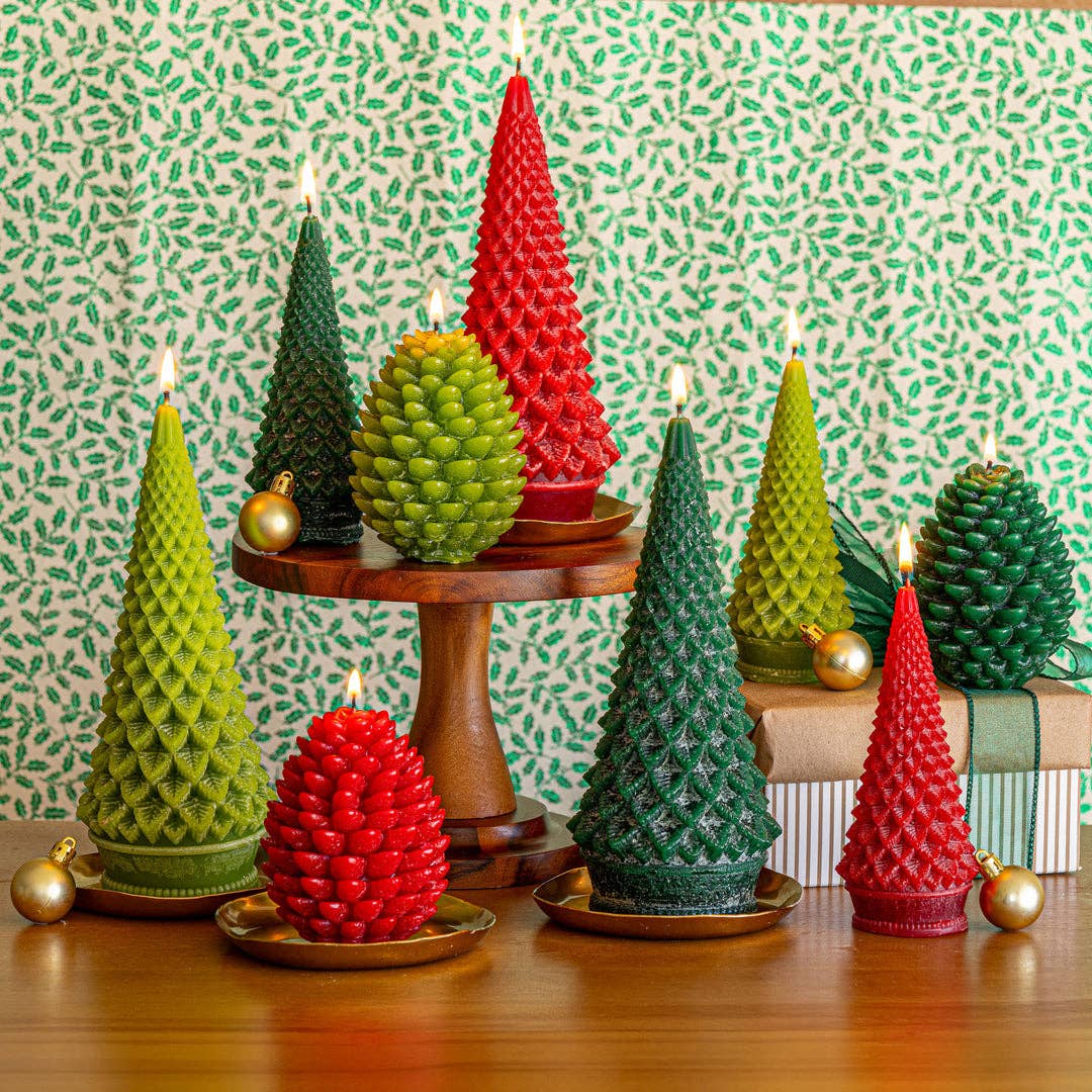 Accent Sculpted Tree Candle Forest Small