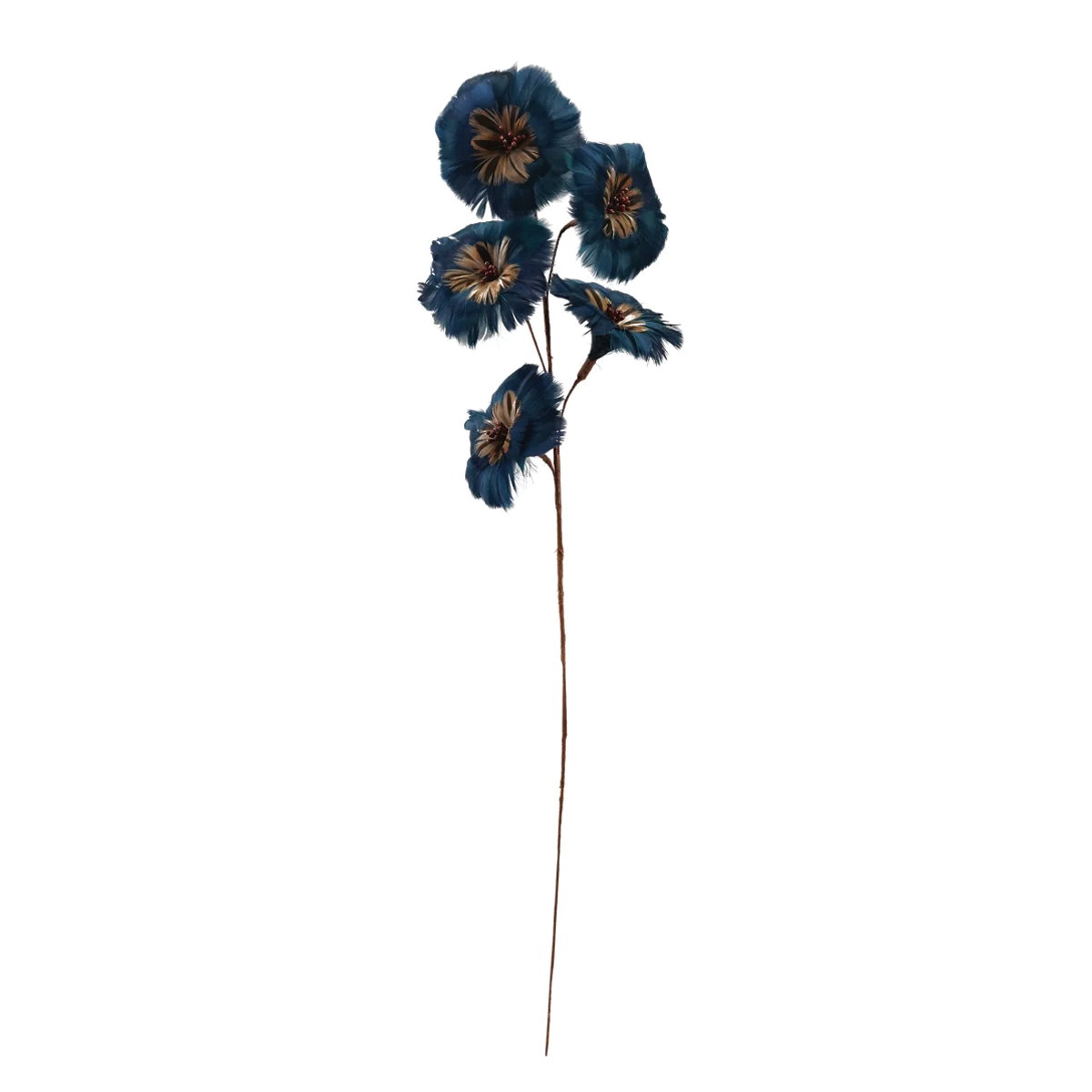 Blue Feather Flower Stem