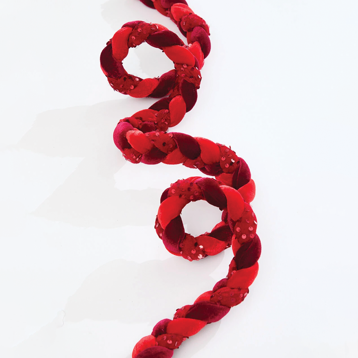 Velvet Sequin Braided Roping
