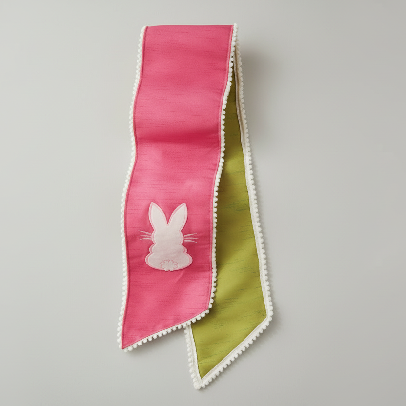Bunny Wired Wreath Sash