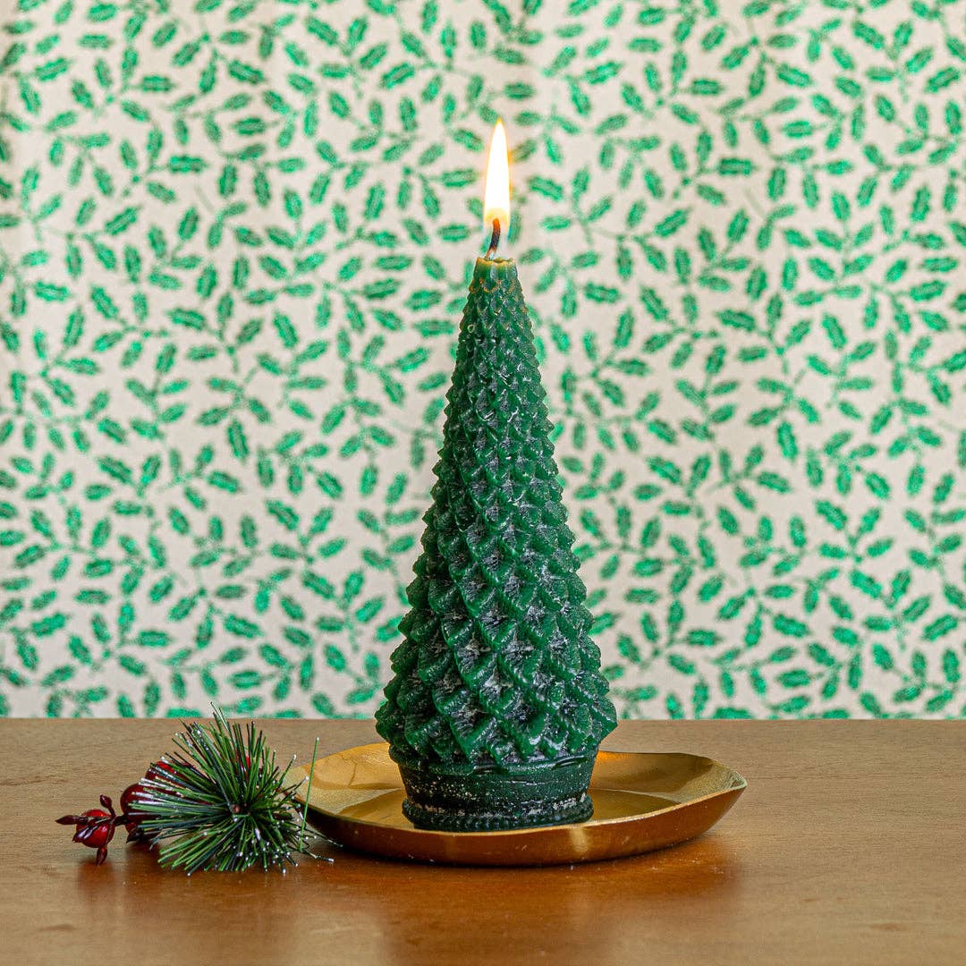 Accent Sculpted Tree Candle Forest Small