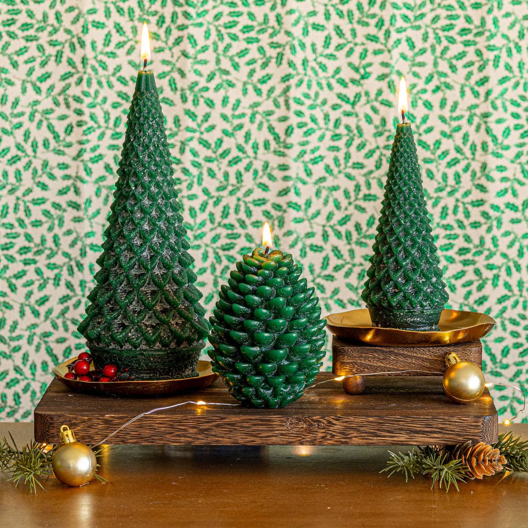Accent Sculpted Tree Candle Forest Small