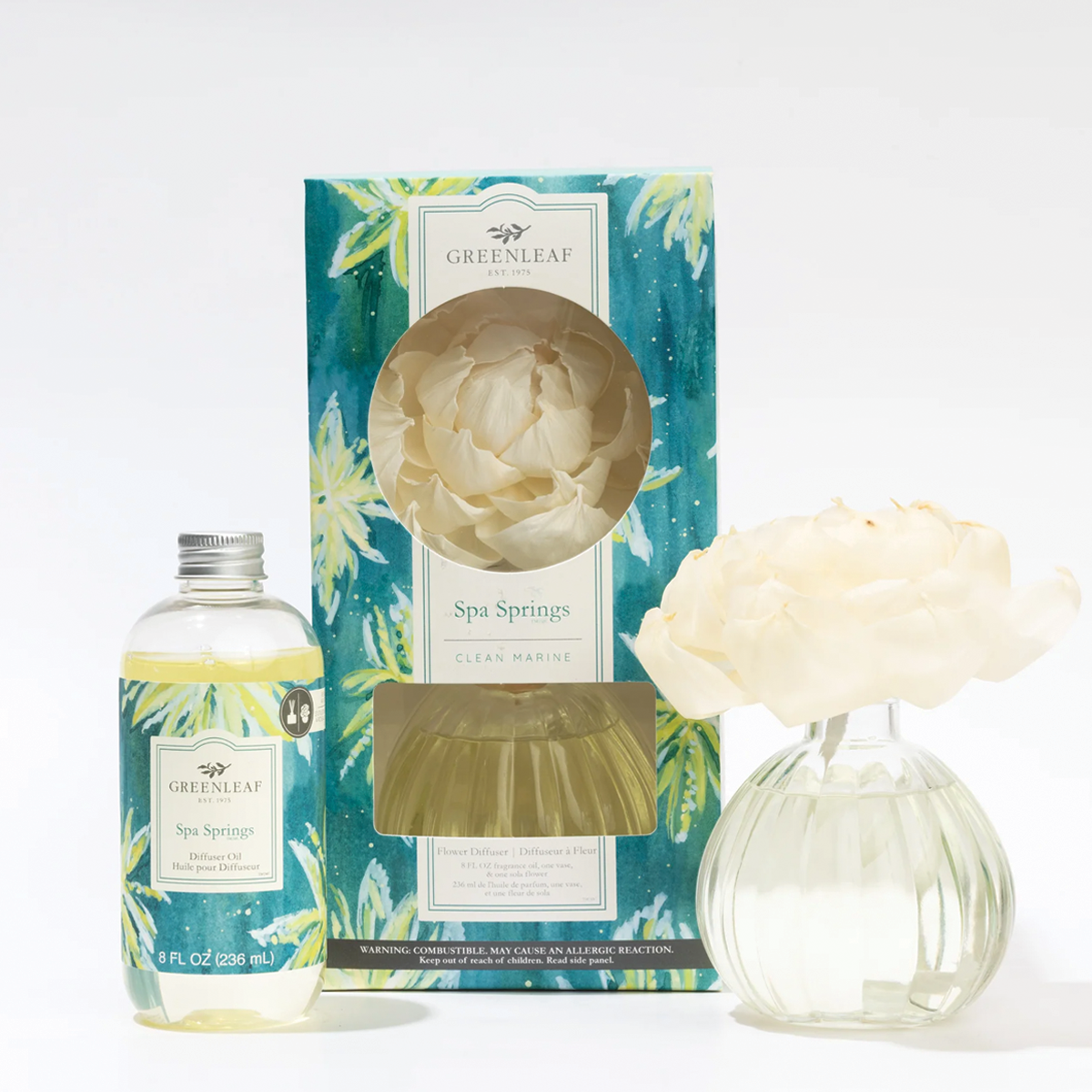 Spa Springs Clean Marine Floral Diffuser