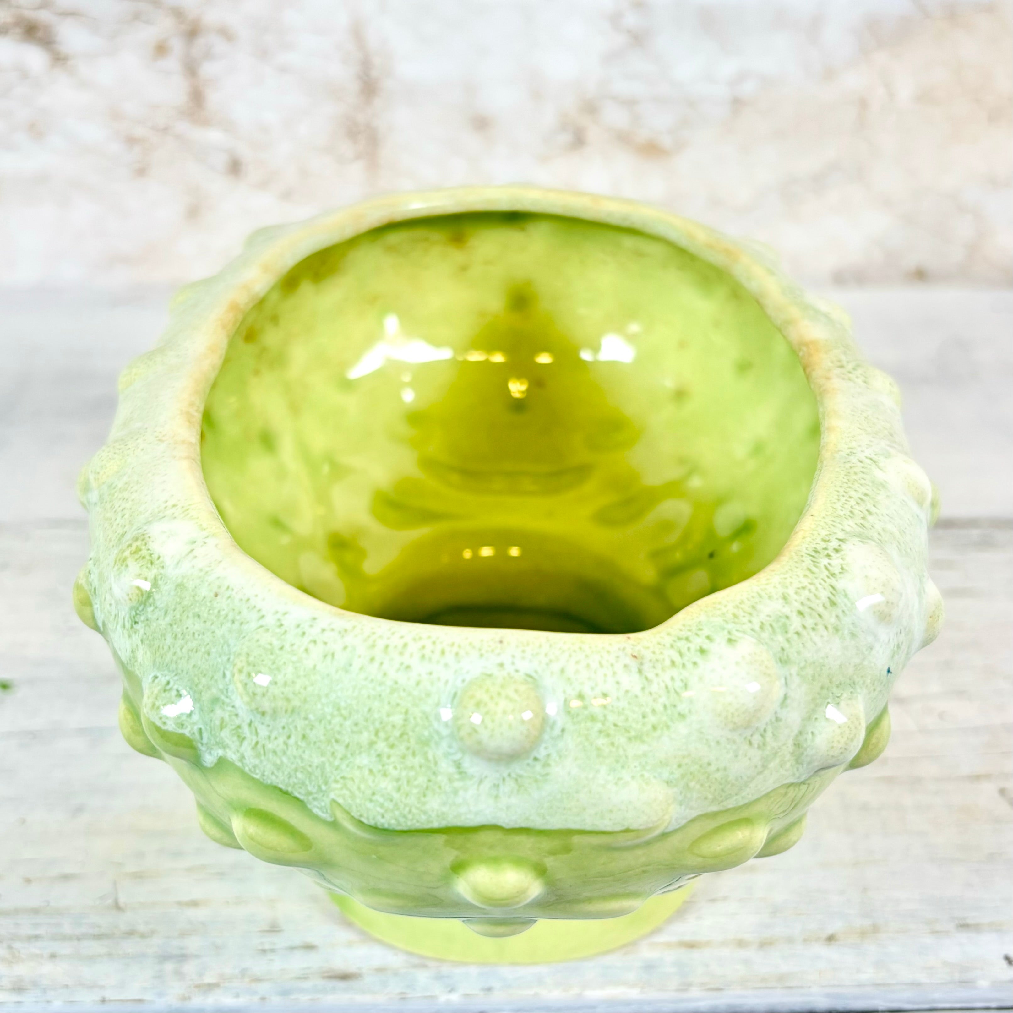 MCM American Bisque Atomic Design Bubble Planter