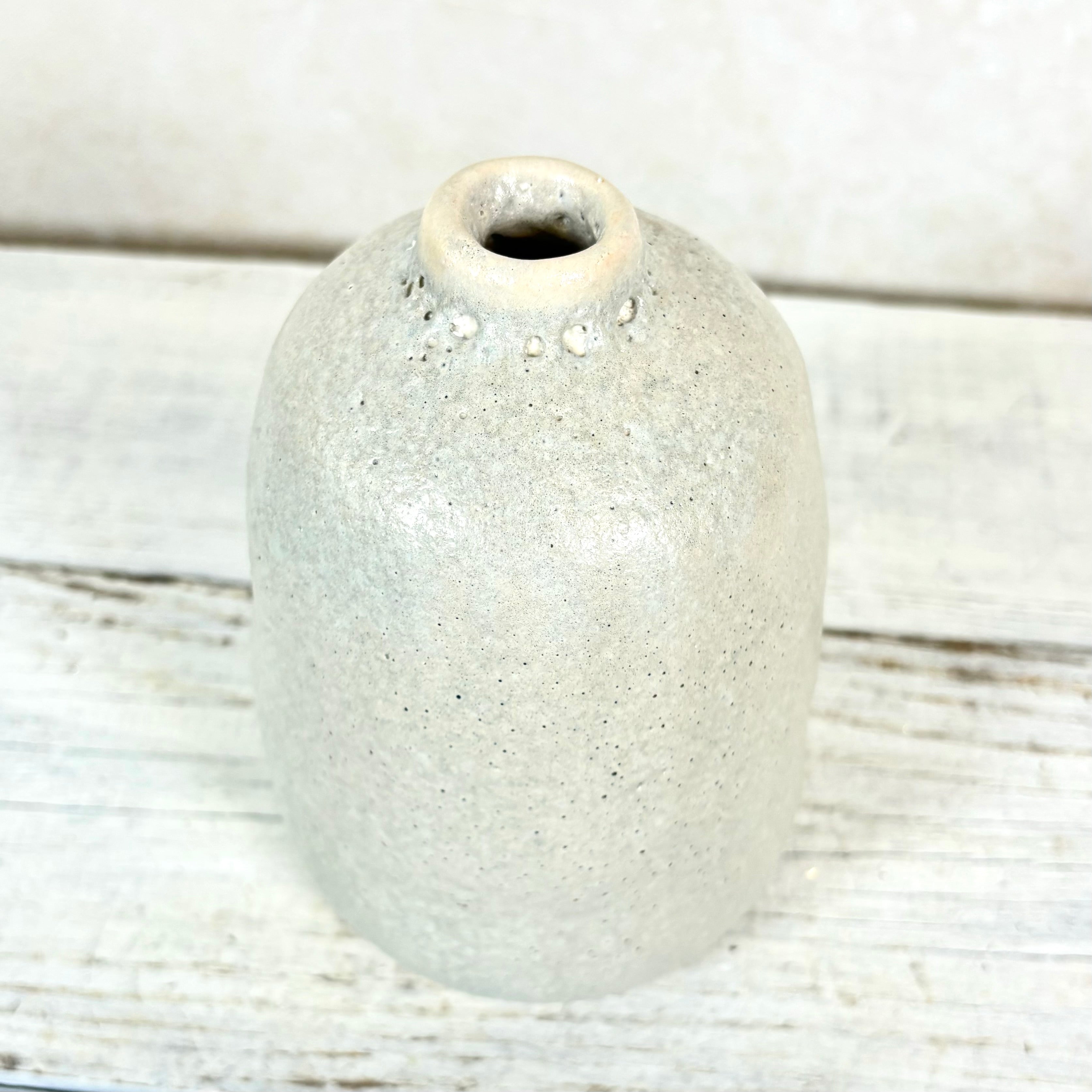 Terra Cotta Vase Gray Sand Large