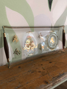 Mid Century Modern Briard Relish Tray With Serving Handles