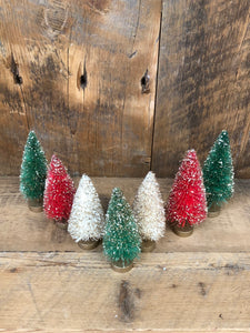 Box of Seven Sisal Bottle Brush Trees